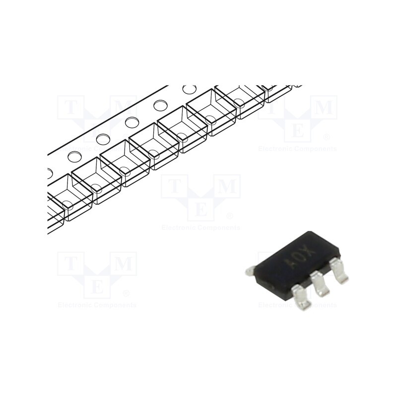 1 pcs x Analog Devices - AD8603AUJZ-REEL7 - IC: operational amplifier, 400kHz, Ch: 1, TSOT5, IB: 0.5nA
