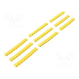 1 set x Goobay - 72516 - A kit of cable labels, Marking: A,B,C, 2.5mm, yellow, push-in