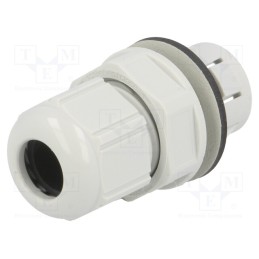 1 pcs x LAPP - 53112686 - Cable gland, IP68, polyamide, light grey, push-in, SKINTOP® CLICK