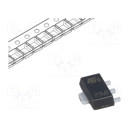 3 pcs x STMicroelectronics - 2STF2360 - Transistor: PNP, bipolar, 60V, 3A, 1.4W, SOT89