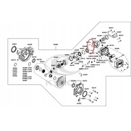 Front rear differential gasket kymco mxu uxv 550 700