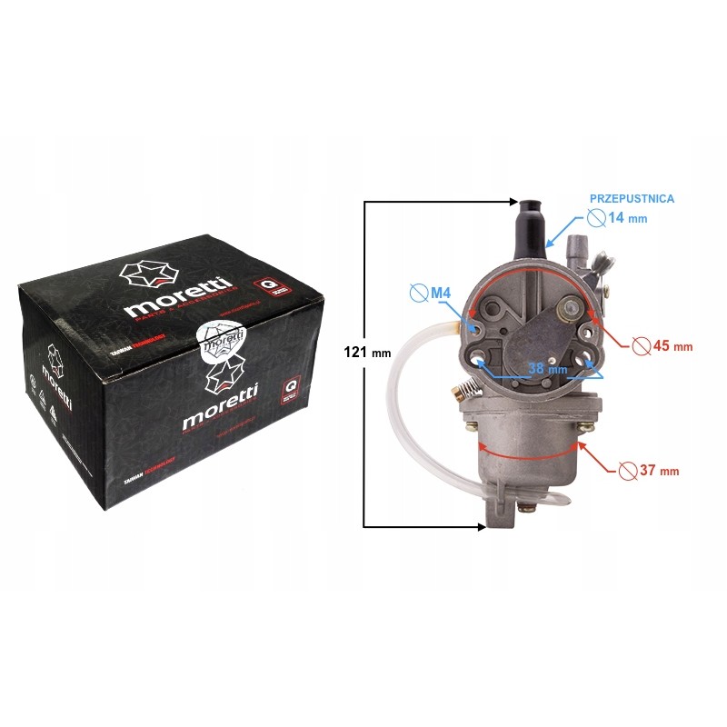 Moretti mini quad cross pocket dirt bike carburetor