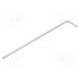 1 pcs x KING TONY - 112525MR - Wrench, hex key, HEX 2,5mm, tool steel, long, 114.5mm