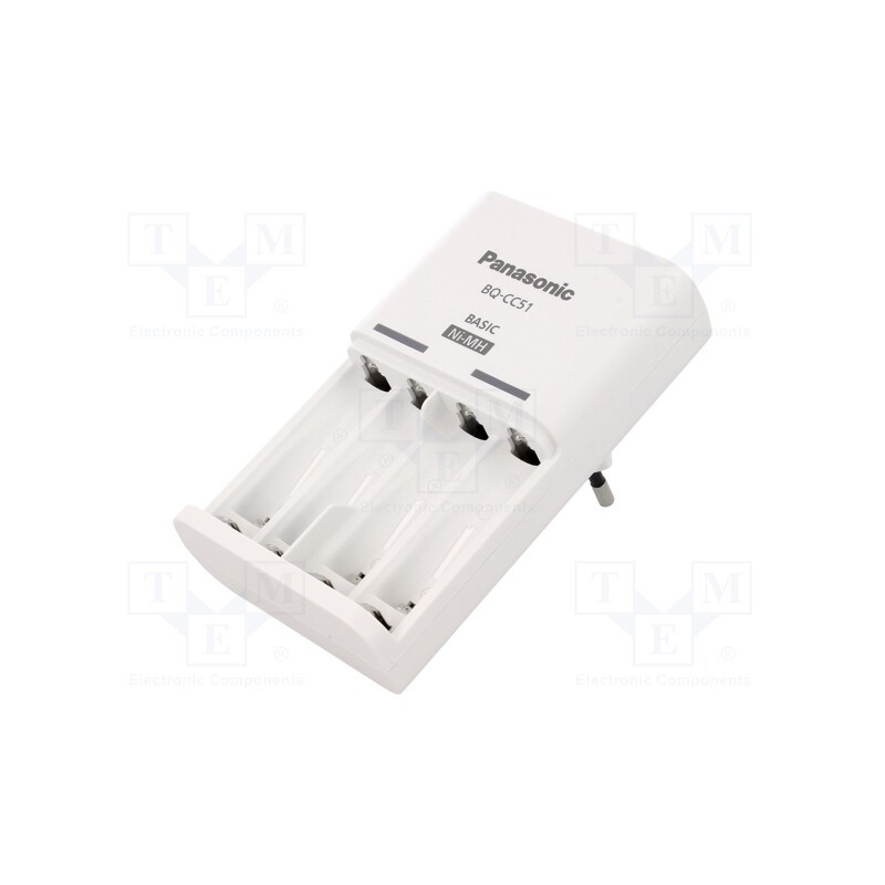 1 pcs x PANASONIC - BQ-CC51E - Charger: for rechargeable batteries, Ni-MH, Size: AA,AAA,R03,R6