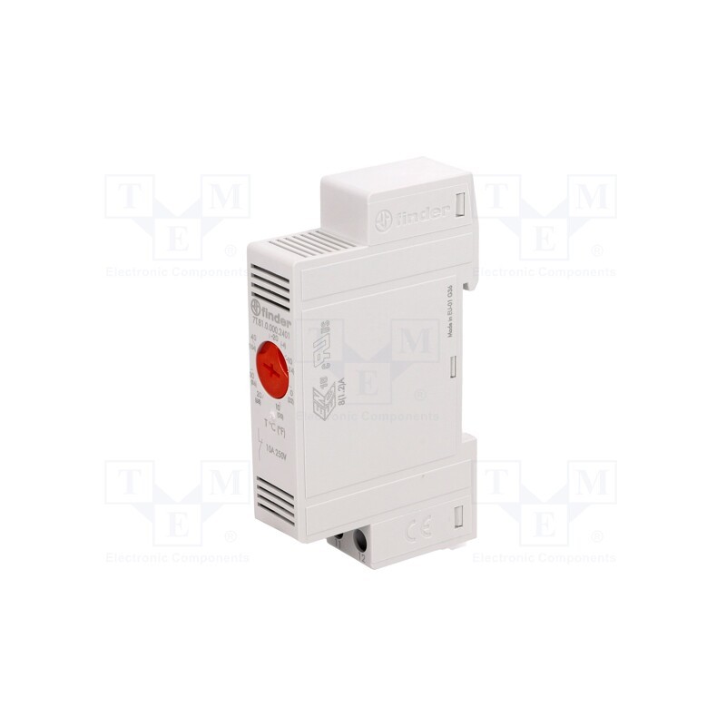 1 pcs x FINDER - 7T.81.0.000.2401 - Sensor: thermostat, NC, 10A, 250VAC, screw terminals, 7±4 K, IP20