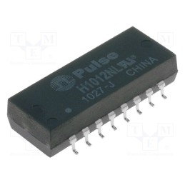 1 pcs x PULSE - H1012NL - Transformer: LAN, SMD, 0÷70°C, -1dB, Network: Ethernet 10/100Mbps
