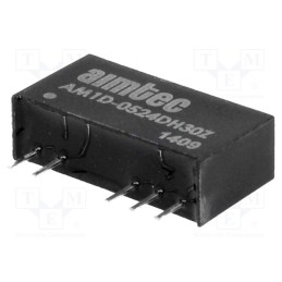 1 pcs x AIMTEC - AM1D-0524DH30Z - Converter: DC/DC, 1W, Uin: 4.5÷5.5V, Uout: 24VDC, Uout2: -24VDC, SIP7