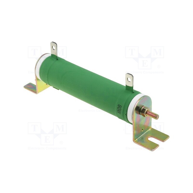 1 pcs x SR PASSIVES - R80W-1K - Resistor: wire-wound, 1kΩ, 80W, ±5%, Ø28x121mm, 200ppm/°C