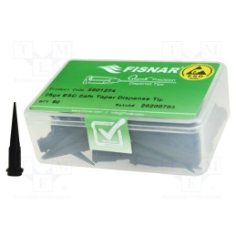 10 pcs x FISNAR - 8501274 - Needle: plastic, 1.25', Size: 25, straight,conical, 0.25mm