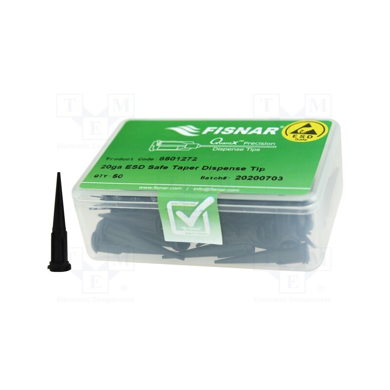 10 pcs x FISNAR - 8501272 - Needle: plastic, 1.25', Size: 20, straight,conical, 0.58mm