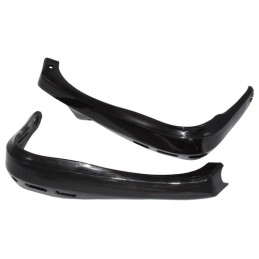 Handbars, black, hand guards, cross enduro, atv