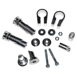 Handbars, black, hand guards, cross enduro, atv