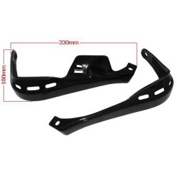 Handbars, black, hand guards, cross enduro, atv