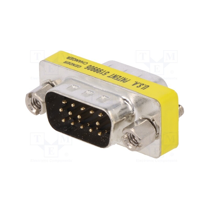 1 pcs x ASSMANN - AK-610511-000-I - Adapter, D-Sub 15pin HD plug,both sides, connection 1: 1