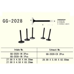 Intake valve yamaha yzf 400 98 00 wrf 400 98 99