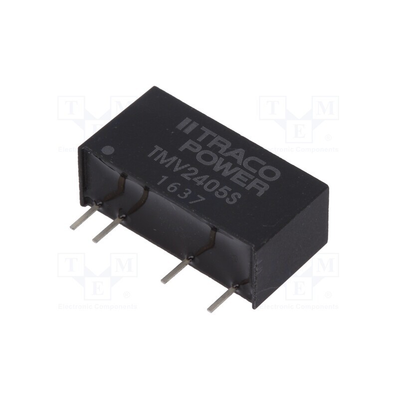 1 pcs x TRACO POWER - TMV 2405S - Converter: DC/DC, 1W, Uin: 21.6÷26.4V, Uout: 5VDC, Iout: 200mA, SIP7