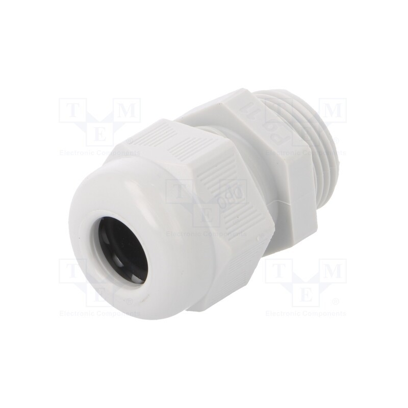 1 pcs x OBO BETTERMANN - V-TEC PG11 LGR - Cable gland, PG11, IP68, polyamide, light grey, V-TEC PG