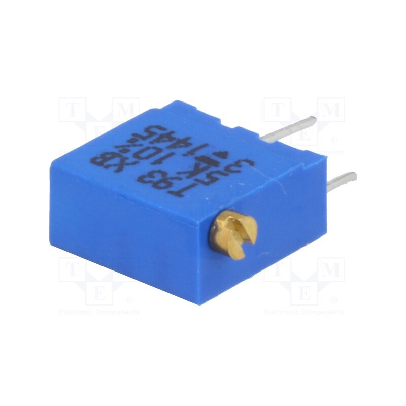 1 pcs x VISHAY - T93XB502KT20 - Potentiometer: mounting, multiturn, 5kΩ, 500mW, THT, ±10%, linear