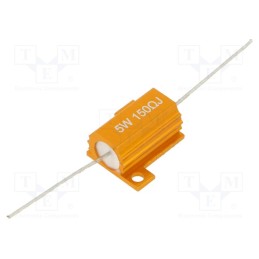 1 pcs x SR PASSIVES - AHP5W-150RJ - Resistor: wire-wound, with heatsink, 150Ω, 5W, ±5%, 50ppm/°C, axial