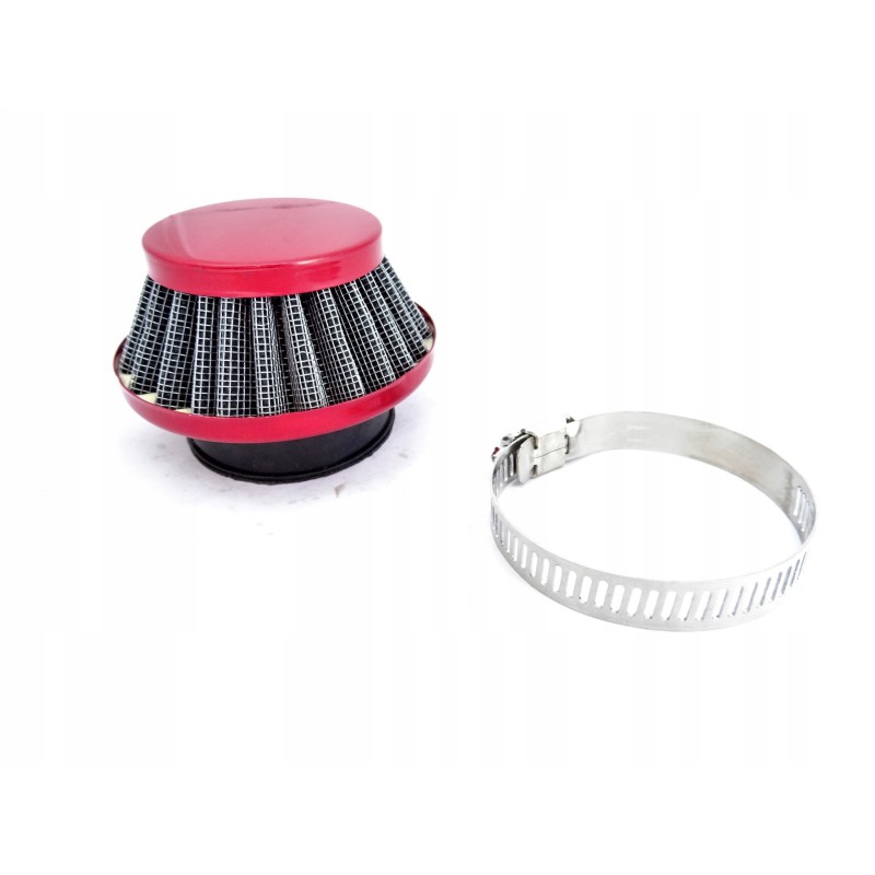 Red cone air filter for pocket bike 50cc