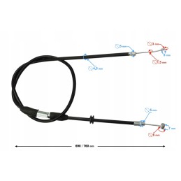 Pentor throttle cable