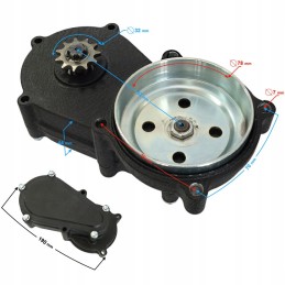 Drive engine cover for mini quad atv pocket