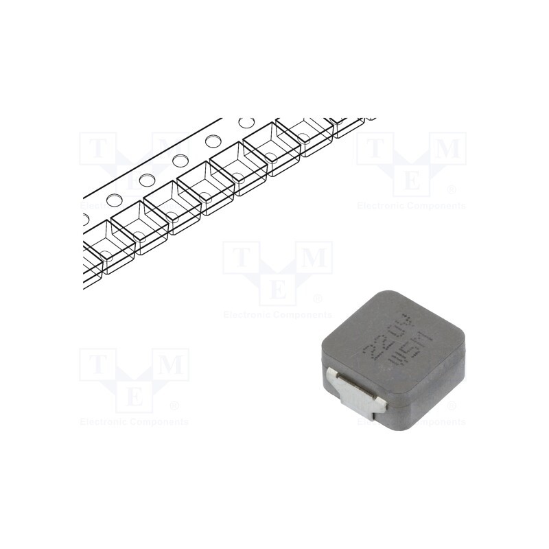 1 pcs x KEMET - MPLCV1054L220 - Inductor: wire, SMD, 4539, 22uH, Ioper: 5.5A, 47mΩ, -55÷155°C, ±20%