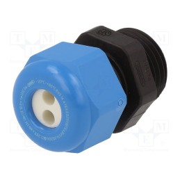 1 pcs x HUMMEL - 1.581.1601.52 - Cable gland, multi-hole, M16, 1.5, IP68, polyamide, black-blue