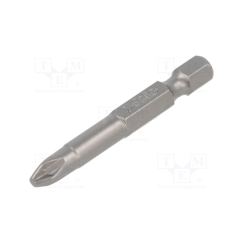 1 pcs x FELO - 031 025 10 - Screwdriver bit, Pozidriv®, PZ2, Overall len: 50mm