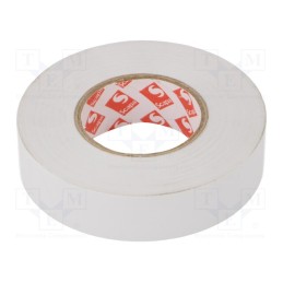 1 rol x SCAPA - TAŚMA 2702A 19MM/33M BIAŁA - Tape: electrical insulating, W: 19mm, L: 33m, Thk: 130um, white, 180%