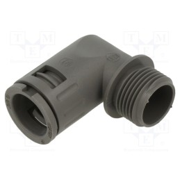 1 pcs x LAPP - 55501150 - 90° angled connector, Thread: metric,outside, polyamide 6, grey
