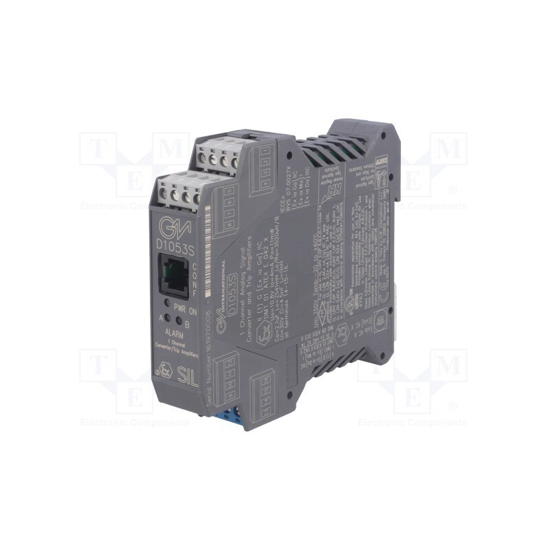 1 pcs x GM INTERNATIONAL - D1053S - Converter: analog signals, for DIN rail mounting, 20÷30VDC, IP20