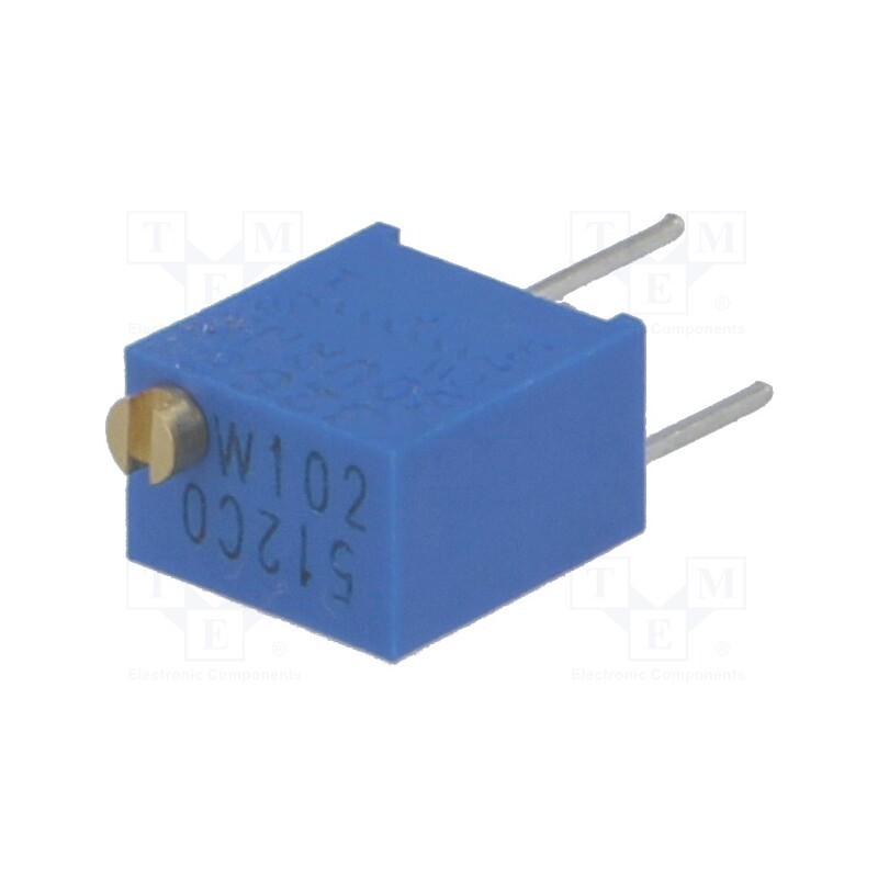 1 pcs x BOURNS - 3266W-1-102LF - Potentiometer: mounting, multiturn, 1kΩ, 250mW, ±10%, linear, THT