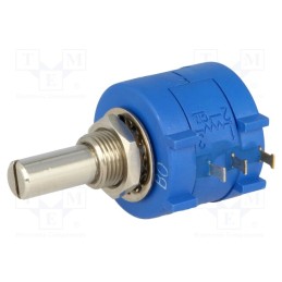 1 pcs x SR PASSIVES - POT2218M2-5K - Potentiometer: shaft, multiturn, 5kΩ, 2W, ±5%, 6.35mm, linear