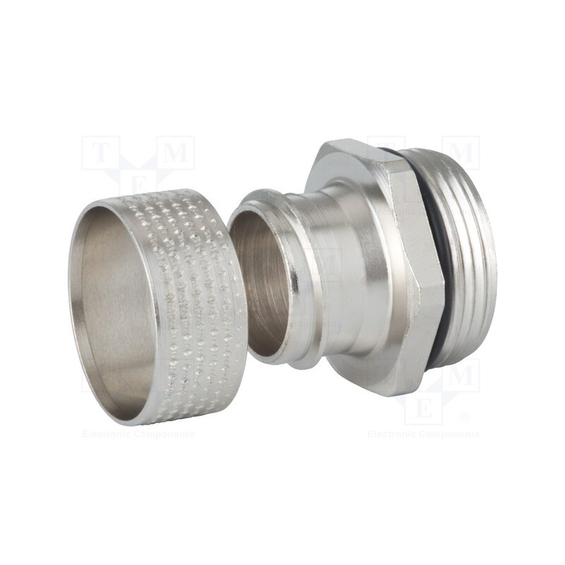1 pcs x HUMMEL - 1.570.2560.50 - Straight terminal connector, Thread: metric,outside, brass, IP54