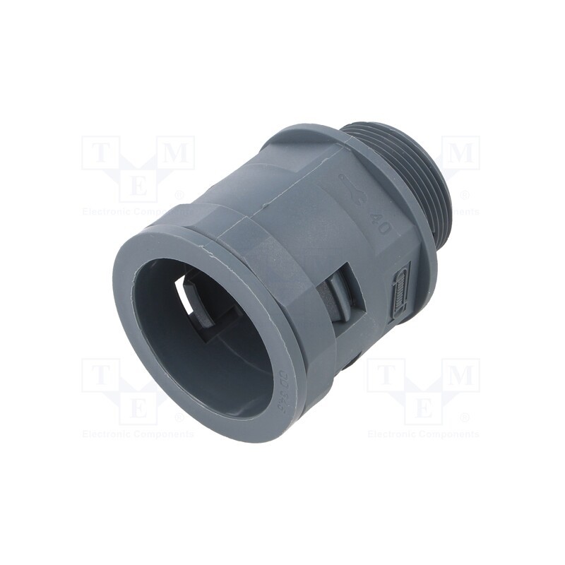 1 pcs x HUMMEL - 1.533.3200.50 - Straight terminal connector, Thread: metric,outside, polyamide