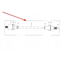 Polaris 1333283 front drive polos