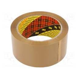 1 rol x 3M - 7100135324 - Packing tapes, L: 66m, Width: 50mm, brown, Tensile strength: 45N/cm