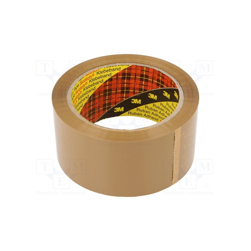 1 rol x 3M - 7100135324 - Packing tapes, L: 66m, Width: 50mm, brown, Tensile strength: 45N/cm