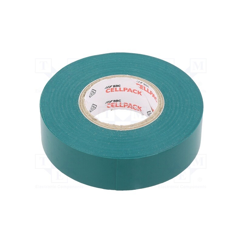5 rol x SCAPA - TAŚMA 6022 19MM/25M ZIELONA - Tape: electrical insulating, W: 19mm, L: 25m, Thk: 0.15mm, green