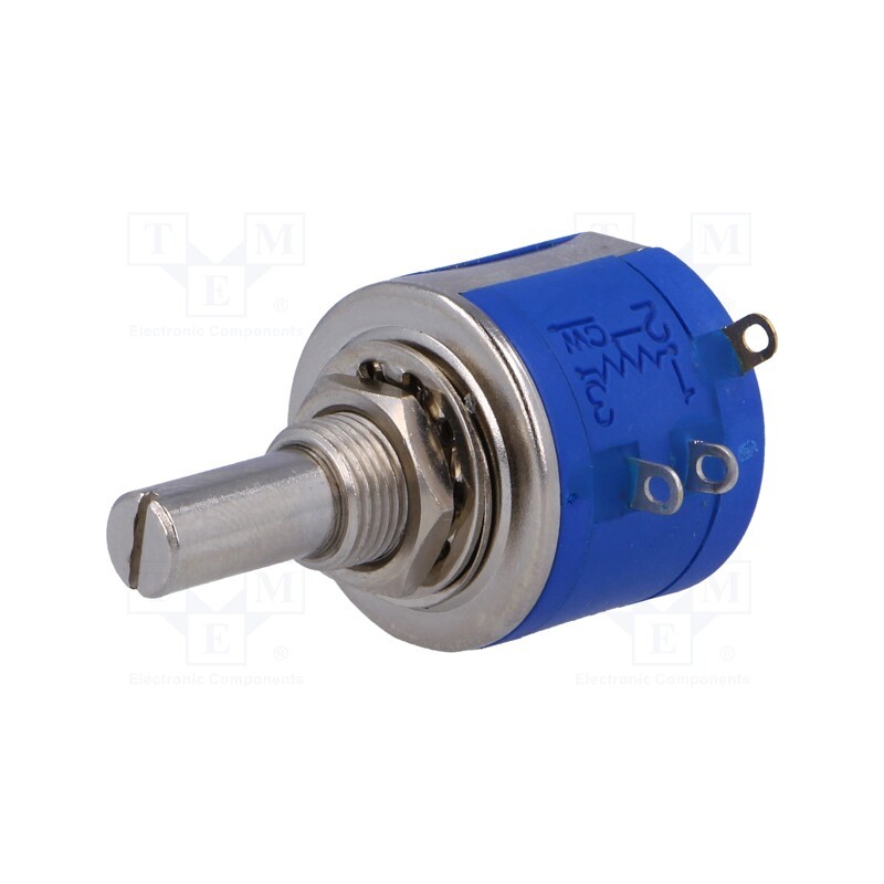 1 pcs x SR PASSIVES - POT2218M-2K - Potentiometer: shaft, multiturn, 2kΩ, 2W, ±5%, 6.35mm, linear