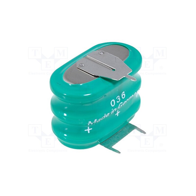 1 pcs x VARTA MICROBATTERY - 55615303059 - Re-battery: Ni-MH, 3.6V, 140mAh, 3pin,positive pole: 2pin, 14mA