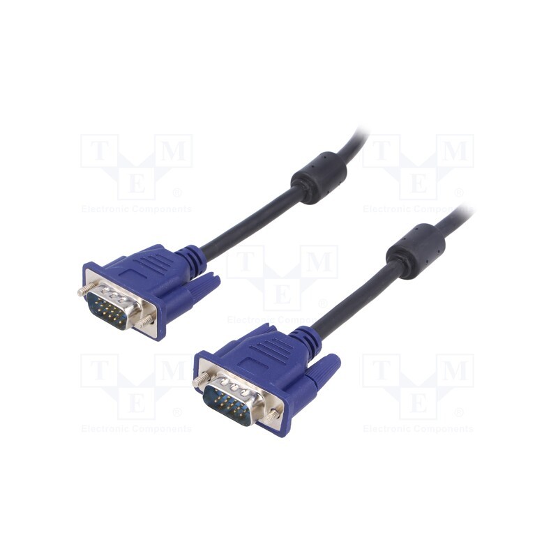 1 pcs x AKYGA - AK-AV-14 - Cable, D-Sub 15pin HD plug,both sides, black, 5m