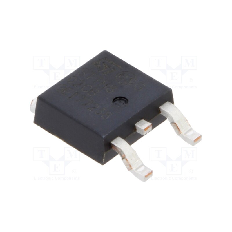 3 pcs x STMicroelectronics - STTH802CB-TR - Diode: rectifying, SMD, 200V, 4Ax2, 20ns, D2PAK, Ufmax: 1.25V
