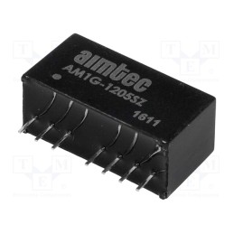 1 pcs x AIMTEC - AM1G-1205SZ - Converter: DC/DC, 1W, Uin: 9÷18V, Uout: 5VDC, Iout: 200mA, SIP8, THT