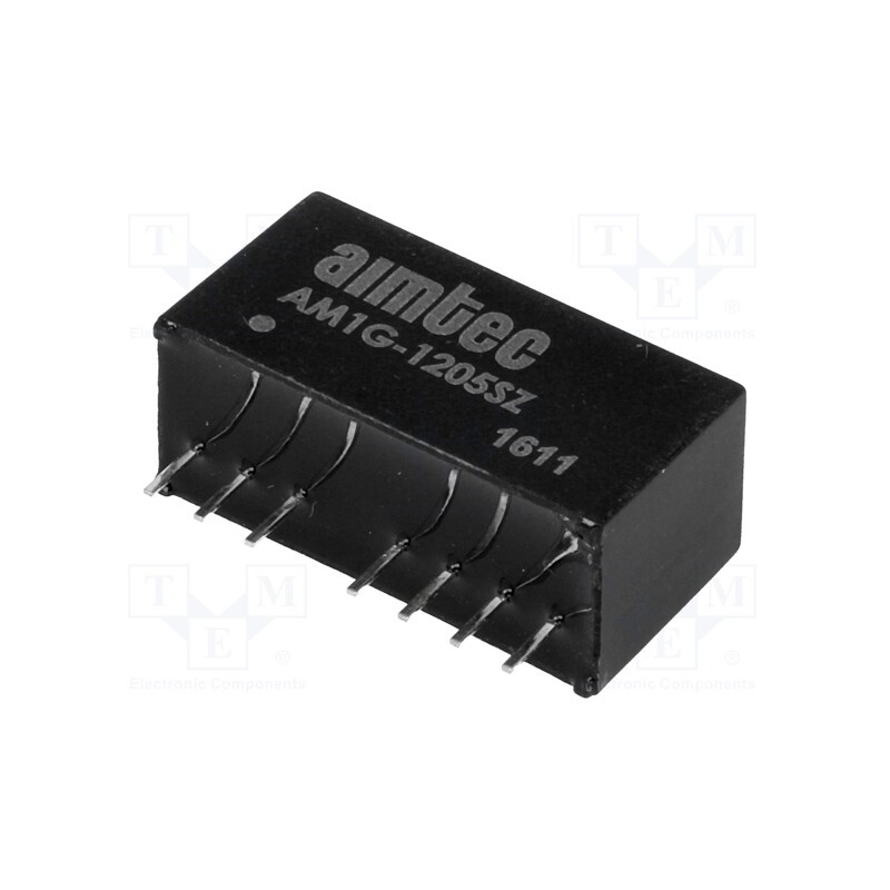 1 pcs x AIMTEC - AM1G-1205SZ - Converter: DC/DC, 1W, Uin: 9÷18V, Uout: 5VDC, Iout: 200mA, SIP8, THT