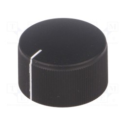 1 pcs x CLIFF - FC7253 - Knob, with pointer, aluminium,plastic, Øshaft: 6mm, Ø25x15mm