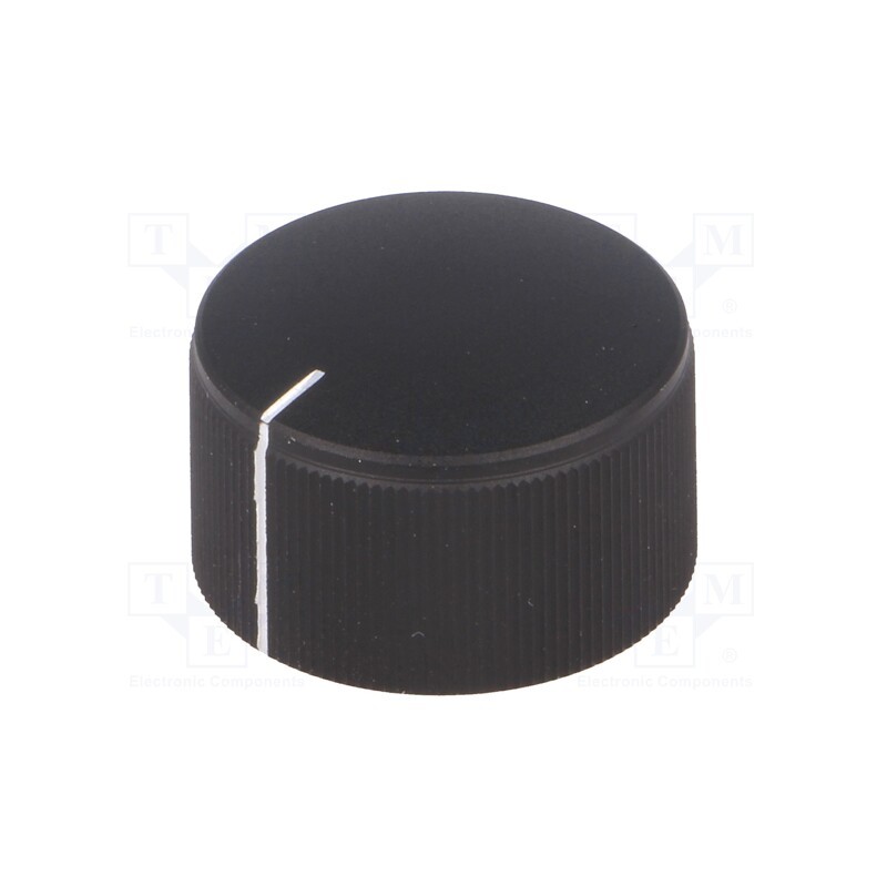 1 pcs x CLIFF - FC7253 - Knob, with pointer, aluminium,plastic, Øshaft: 6mm, Ø25x15mm