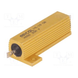 1 pcs x ARCOL - HS50 25R F - Resistor: wire-wound, with heatsink, screw, 25Ω, 50W, ±1%
