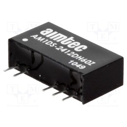 1 pcs x AIMTEC - AM1DS-2412DH60Z - Converter: DC/DC, 1W, Uin: 21.6÷26.4V, Uout: 12VDC, Uout2: -12VDC
